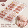 Gradient Auroras Semi Cured Gel Nail Strips Sparkly Shinning DIY Gel Polish