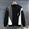 2024 Pocket Splicing Neck Hoodie for Men's in Spring and Autumn Handsome