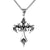 Gothic Chic Vintage Flame Cross Necklace for Men and Women - Long Chain Trend