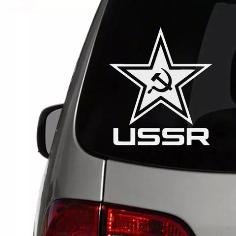 USSR Star Car Sticker: Waterproof Vinyl Decal for Vehicles