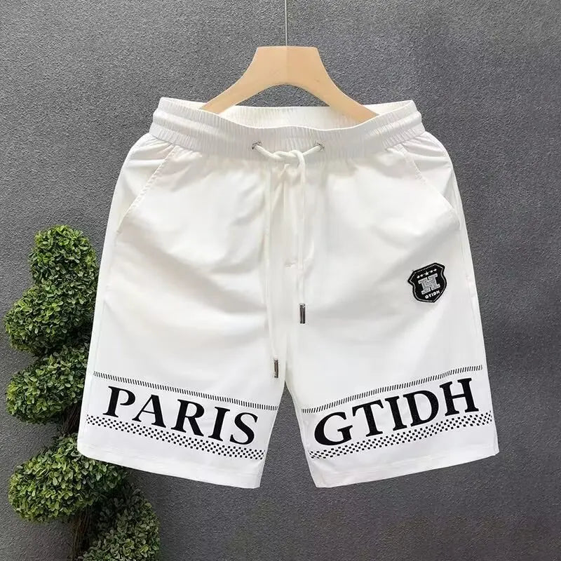 Summer Fashion White Sports Short Pants Street Men's Streetwear 2024