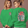 Anatomical Heart Flower Print Women Sweatshirts