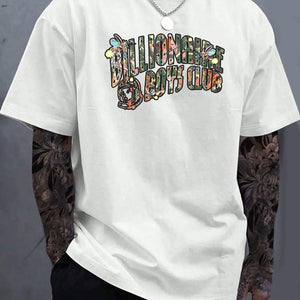Casual Mens Cotton Top Large Size Short Sleeve Summer