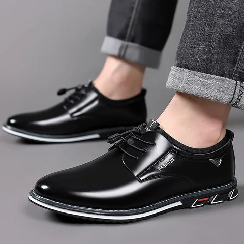 Men's Fashion Slip-On Loafers Casual Comfort Leather Shoes