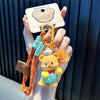 Cartoon Butter Bear Keychain Pendant Cute Fashion Doll Gift for Children