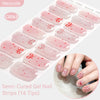 Gradient Auroras Semi Cured Gel Nail Strips Sparkly Shinning DIY Gel Polish