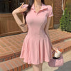 Women's Summer A-Line Mini Dress Short Sleeve