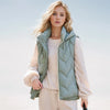 2024 Winter Women's Sleevsless Jacket Hooded Thick