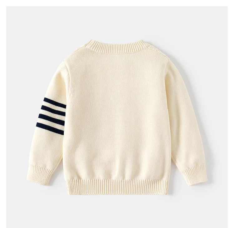 2025 Autumn Winter Children Boy Knitted Sweater Long Sleeve