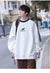 High Street Side Stripe Sweatshirt Men 2023 Autumn Korean Y2k Streetwear