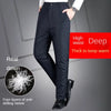 Thickened Down Men's Trousers Winter Warm Straight