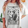 Skeleton Book Print T-Shirt Women Casual Top