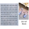 3d Bronzing Laser Cross Stars Y2k Nail Sticker Adhesive Manicure