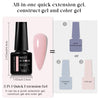 7ML Pink Glitter Quick Extension Gel Nail Polish Gold Foils