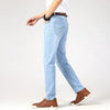 Jeans Men Light Blue Casual Straight Stretch Fashion Classic Work Denim