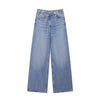 Autumn Winter Women's High Waist Wide Leg Jeans Street Style