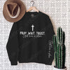 Uplifting Christian Quote Oversized Sweatshirt Women