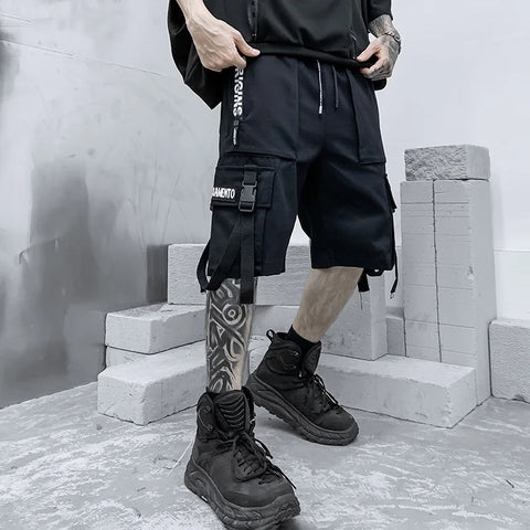 Summer Streetwear Cargo Shorts: Harajuku Style for Men