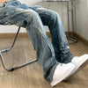 Trousers Flared Male Cowboy Pants Straight Jeans for Men Bootcut