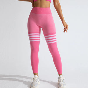 Womens V Back Leggings Butt Lifting Gym Workout Tights