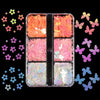 Red Valentines Day Nail Glitter Love Heart Sequins Powder For Art