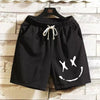 Men's Cotton Beach Shorts Funny Graphics Print Sweat Pant Hip Hop Breathable