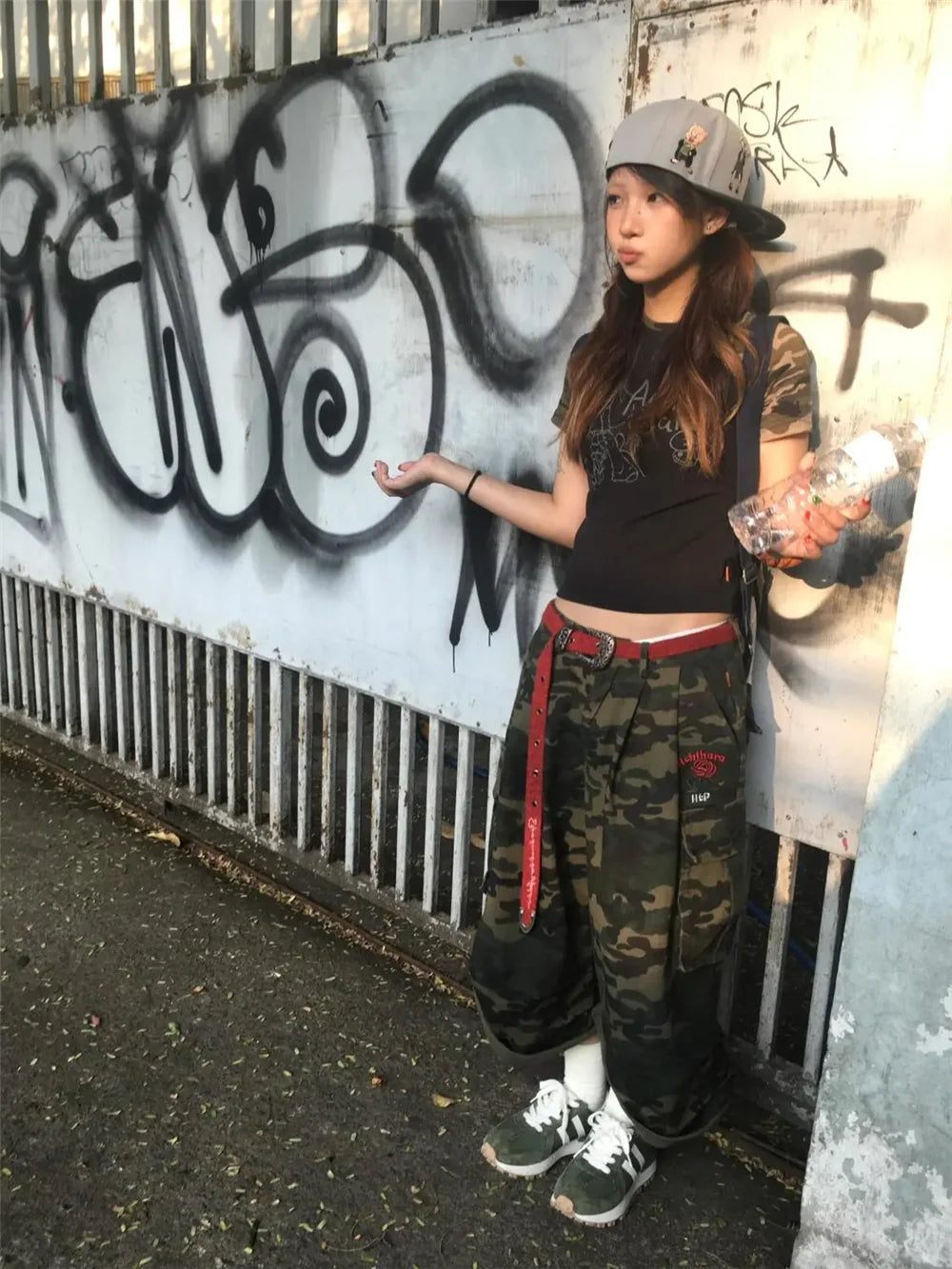 Punk Shorts Street Casual Summer Women Camouflage Harajuku Vintage