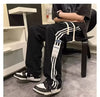 Casual Trendy Loose-Fit Straight Leg Ice Silk Sports Trousers