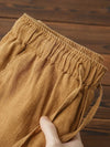 Casual Cotton Linen Chino Pants Men Wide Leg Lightweight Baggy Sweatpants