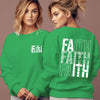 FAITH Letter Print Fleece Hoodie for Women