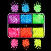 Red Valentines Day Nail Glitter Love Heart Sequins Powder For Art
