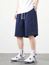 2024 Men's Shorts Fashion Letter Loose Cotton Sweat Short Pants Straight