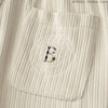 Autumn Winter Casual Men's Straight Leg Pants Soft Corduroy Sweatpants