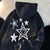 Autumn And Winter Hooded Zip-up Star Casual Men Hoodies Trend American Style