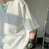 Men Summer Quality T Shirts Manual Suture Harajuku Casual Tshirt