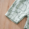 Summer Boys And Girls Cute Cartoon Strap Elephant Print Cotton Comfortable