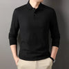 Casual Business Long Sleeved Polo Shirt men