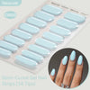 Gradient Auroras Semi Cured Gel Nail Strips Sparkly Shinning DIY Gel Polish