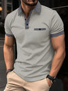 Men's Casual Short-Sleeved Polo Shirt Office Rowan Collar T-Shirt Men's Breathable
