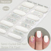 Gradient Auroras Semi Cured Gel Nail Strips Sparkly Shinning DIY Gel Polish