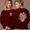Women’s Leopard Print Football Sweatshirt