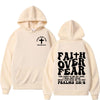 Faith Over Fear Christian Hoodie Bible Verse