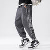 Style Printed Stitching Men's Pants Autumn Winter