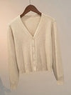 Knitted Cardigan Jacket 2024 Autumn Winter V-neck