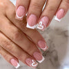 Colorful Glossy Acrylic Press On Nails Long Coffin Tips