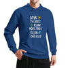 Save The Bees Plant Trees Clean Our Seas Hoodie Men