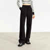 Minimalist Casual Pants for Women Wide Leg Elastic Waist