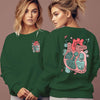 Anatomical Heart Flower Print Women Sweatshirts
