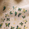 Metallic Bronzing Butterfly Nail Art Decals For Diy Manicures