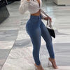 Women's High Rise Skinny Jeans Stretch Denim Pants Casual Fit